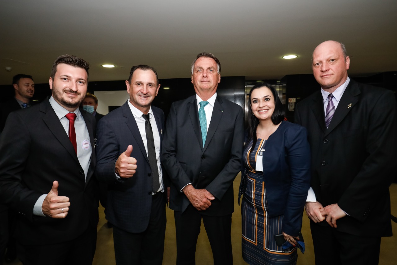 Prefeito Ruben Weimer se encontra com o presidente Bolsonaro